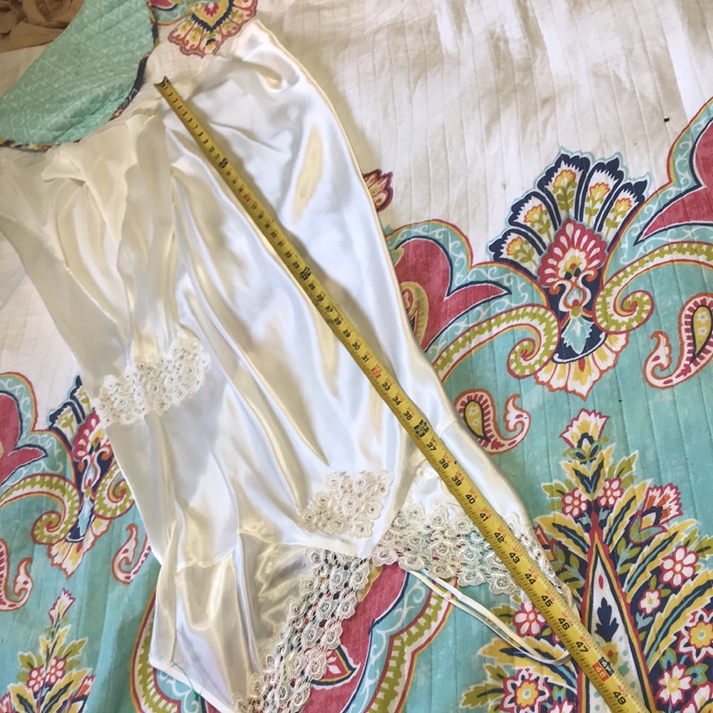 Lace and satin slip dress or nightgown. - Picture 12 of 12